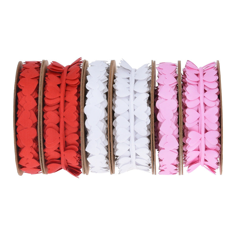 Love Embossed Ribbons