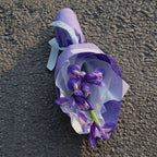 flower wrapping paper nearby