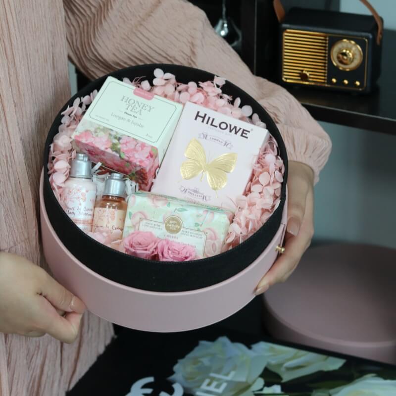 round flower box