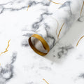 Gold-edged Bouquet Wrapping Paper, 22.5 × 22.5 Inch, 20 Sheets
