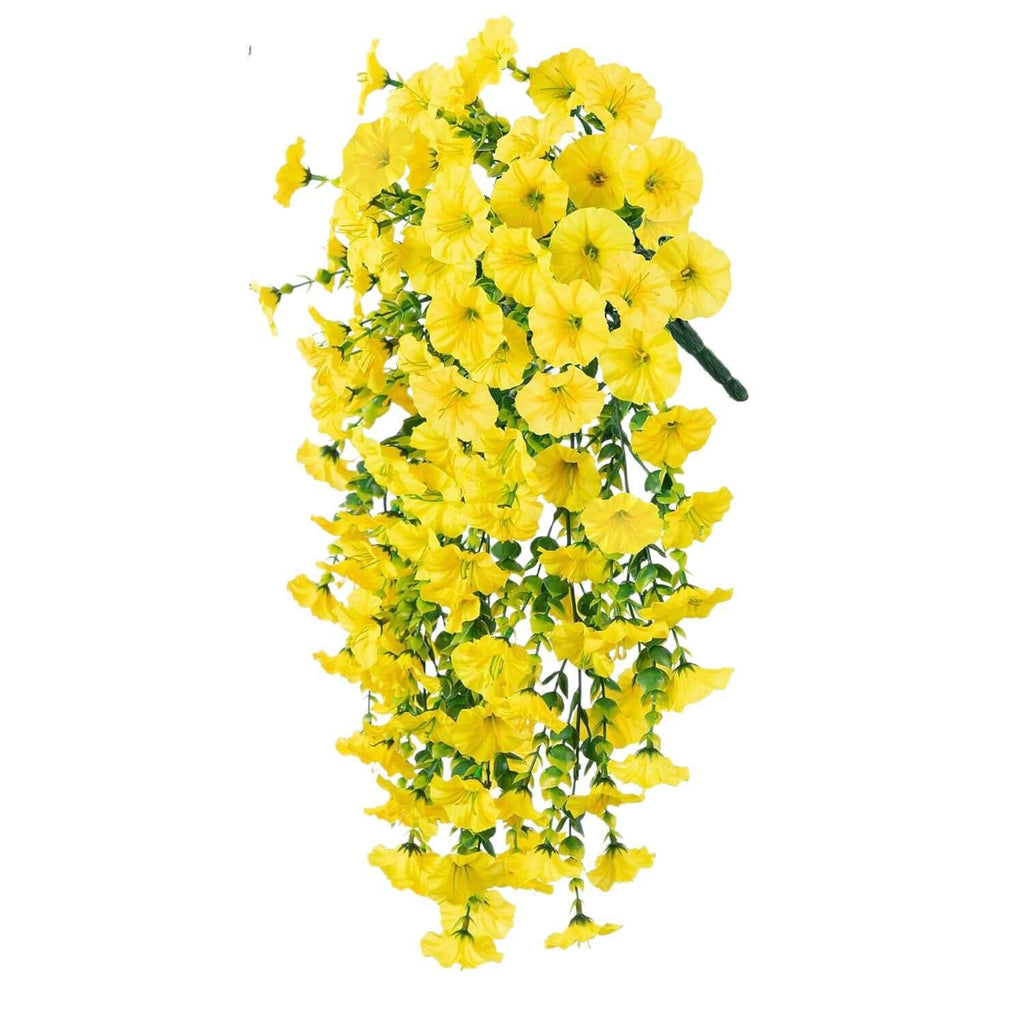 fake hanging basket flowers
