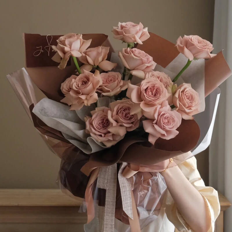 kraft paper flowers