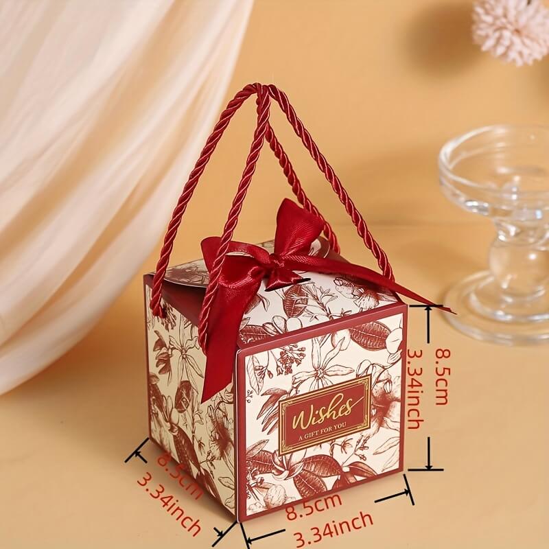 Floral Wedding Gift Boxes with Ribbons