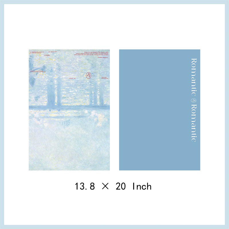 Waterproof Painting Style Paper, 13.7 × 20 Inch, 10 Sheets
