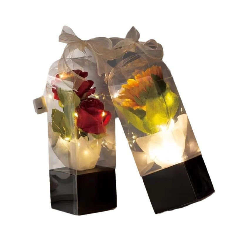 Sacs en papier à fleurs simples, 10 pièces