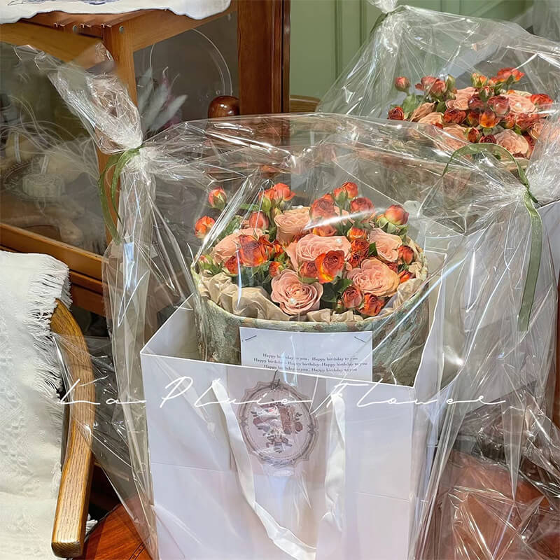 Papier d'emballage coréen coloré pour bouquets 