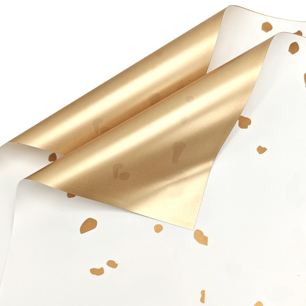 Sprinkle Gold Wrapping Paper, 22.5 × 22.5 Inch, 20 Sheets