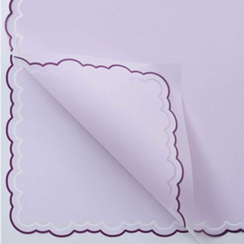 Small Handkerchief Waterproof Flower Paper, 22.5 × 22.5 Inch, 20 Sheets