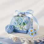 Caja de regalo cuadrada de papel para hornear, hecha a mano, con forma de jabón