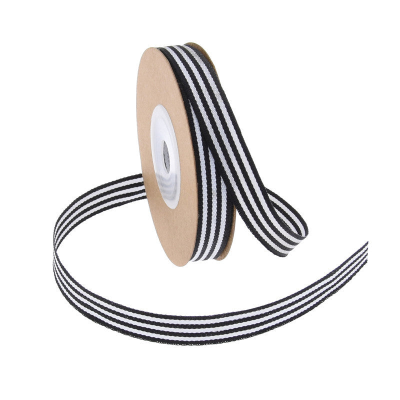 Striped Gift Wrap Ribbon, 1cm × 10 Yards