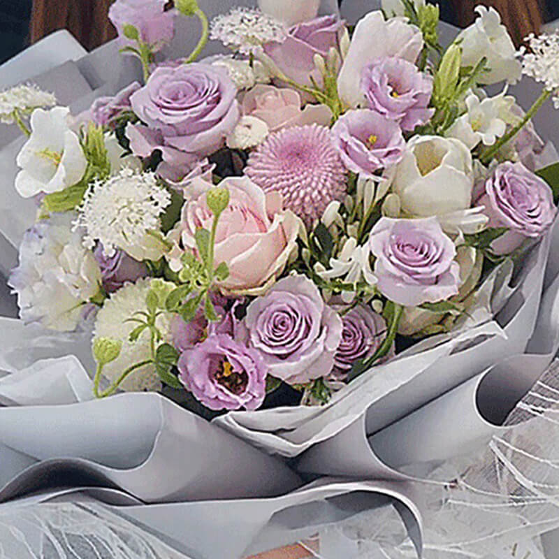 paper flower wrapping