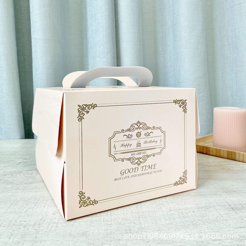 flowers and cake box