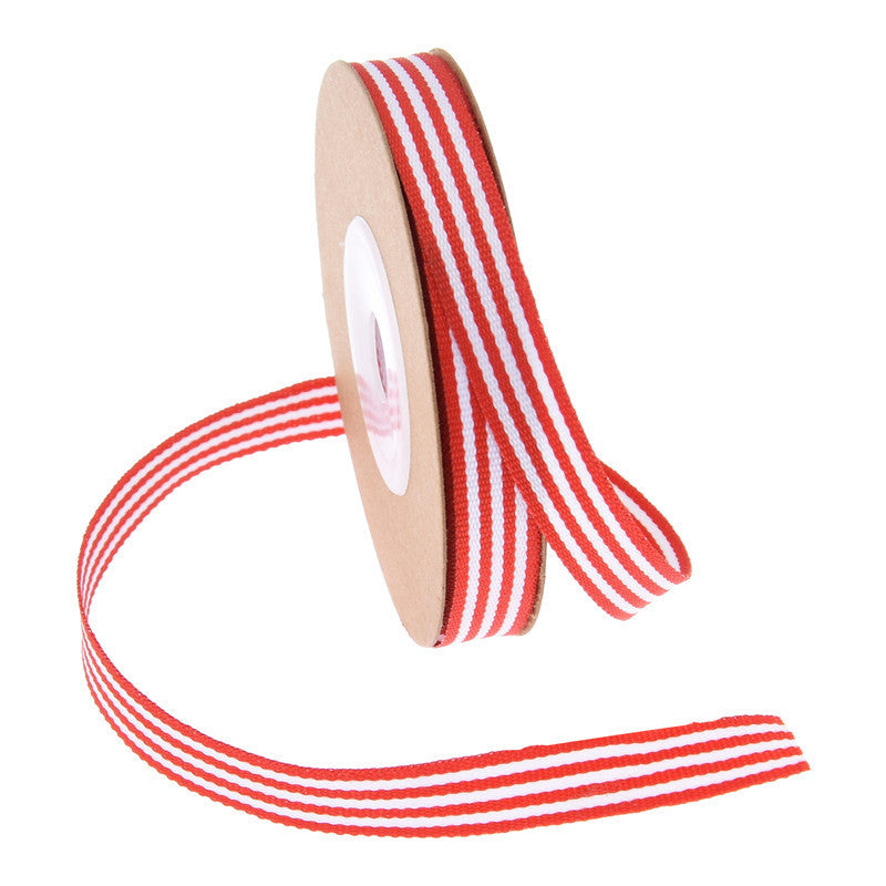 Striped Gift Wrap Ribbon, 1cm × 10 Yards