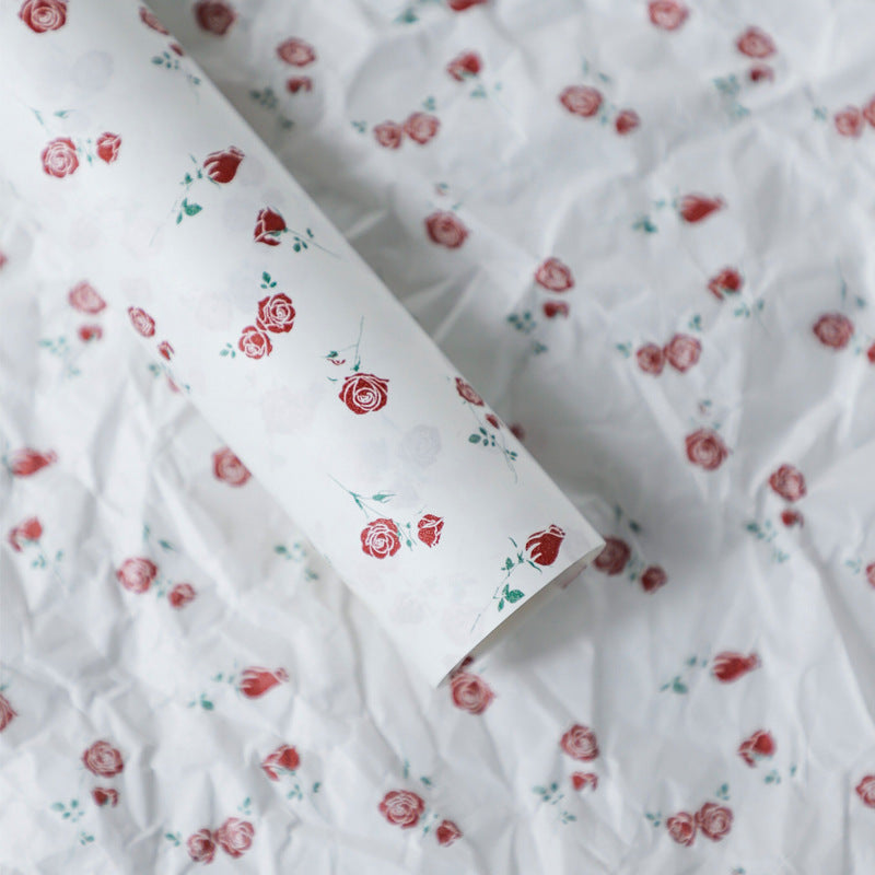 bouquet flowers wrapping paper