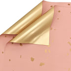 Sprinkle Gold Wrapping Paper, 22.5 × 22.5 Inch, 20 Sheets