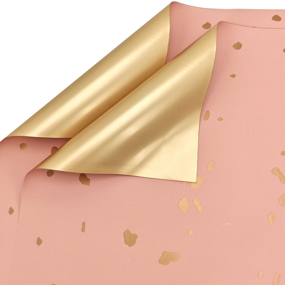 Sprinkle Gold Wrapping Paper, 22.5 × 22.5 Inch, 20 Sheets