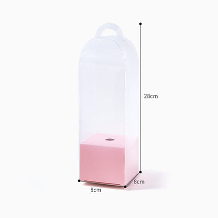 Transparent Panoramic Single Rose DIY Flower Box
