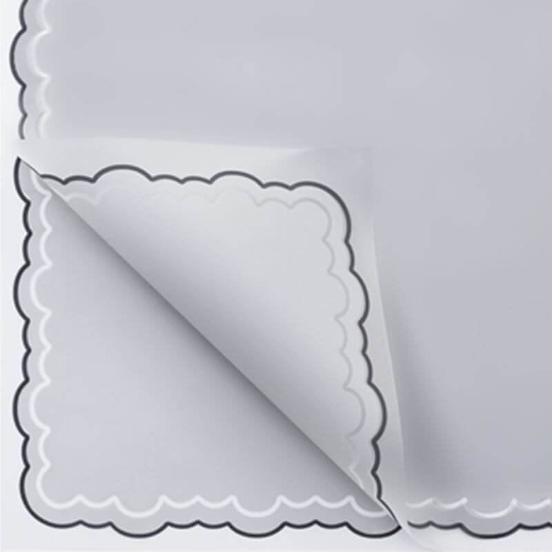 Small Handkerchief Waterproof Flower Paper, 22.5 × 22.5 Inch, 20 Sheets
