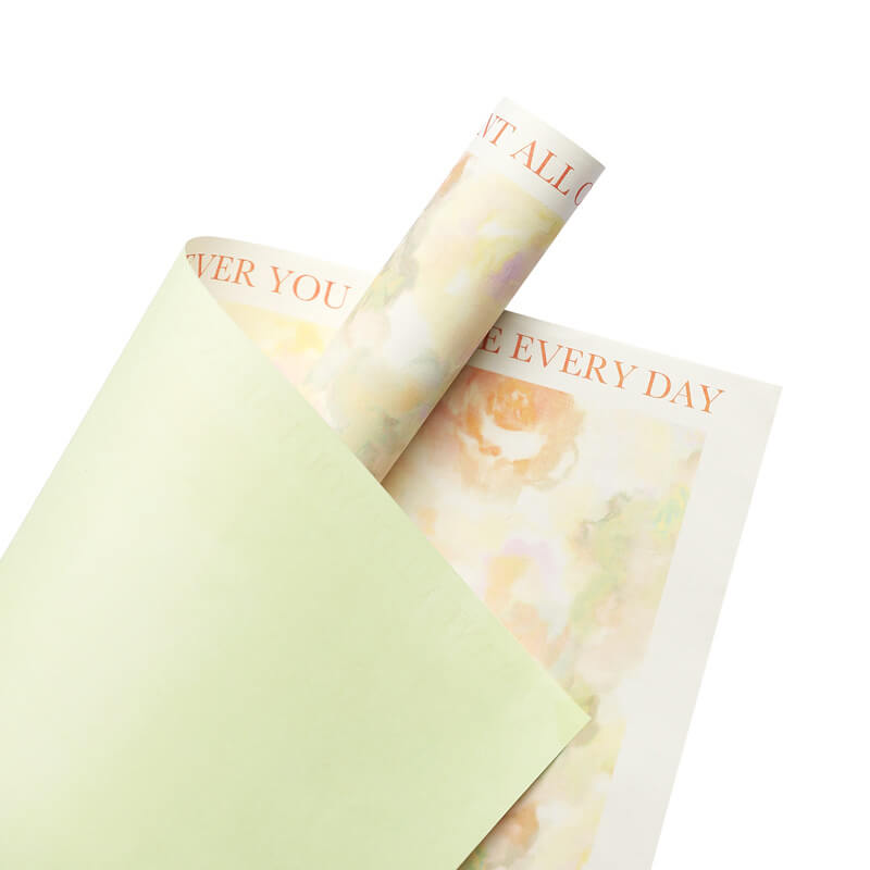 Floral Wrapping Paper, 20.5 × 20.5 Inch, 10 Sheets