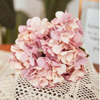 faux hydrangea arrangement