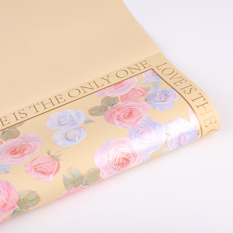 Art Flower Wrapping Paper, 22.5 × 22.5 Inch, 20 Sheets