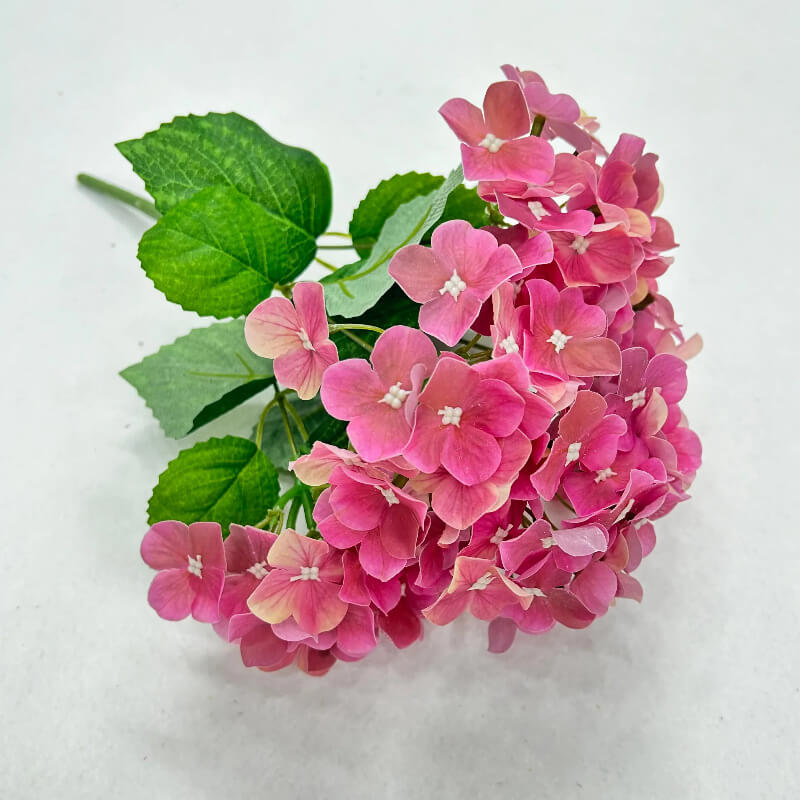 faux hydrangeas