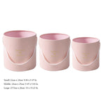 pink round gift box