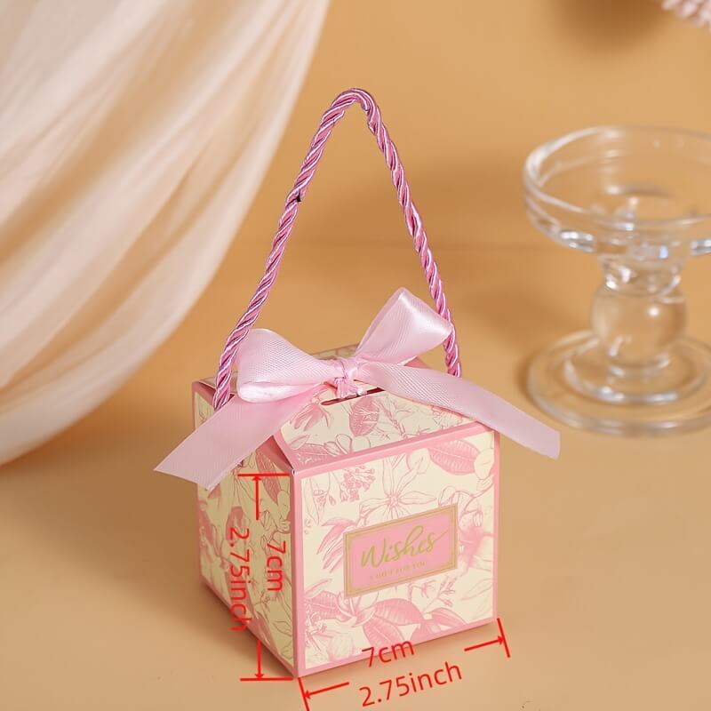 Floral Wedding Gift Boxes with Ribbons