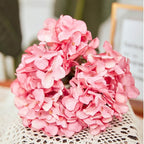 fake hydrangeas