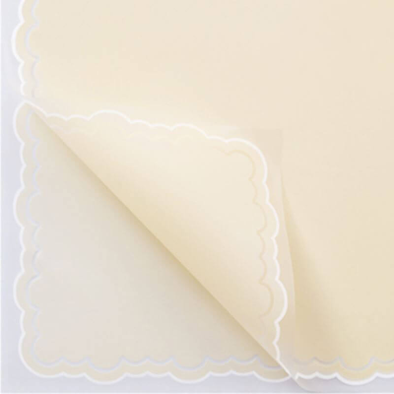 Small Handkerchief Waterproof Flower Paper, 22.5 × 22.5 Inch, 20 Sheets