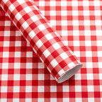Plaid Flower Wrapping Paper, 22.8 × 22.8 Inch, 20 Sheets