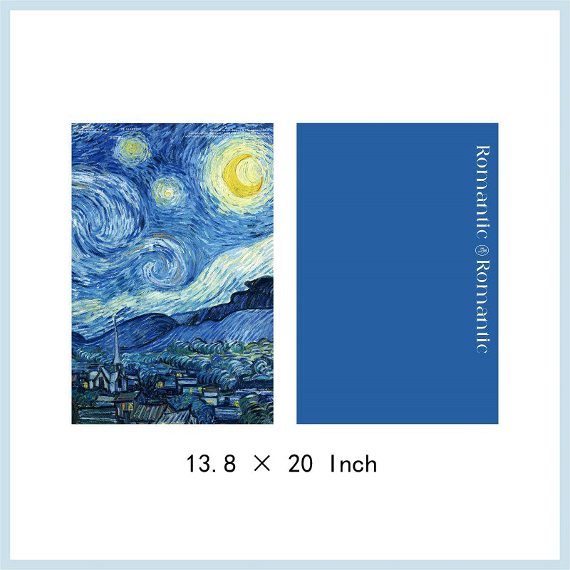 Waterproof Painting Style Paper, 13.7 × 20 Inch, 10 Sheets