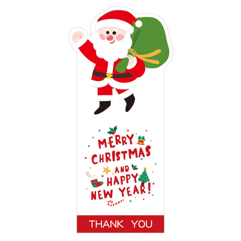 festive gift wrap stickers