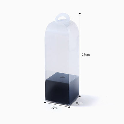 Transparent Panoramic Single Rose DIY Flower Box