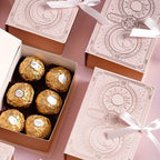 Caja de regalo cuadrada de papel para hornear, hecha a mano, con forma de jabón