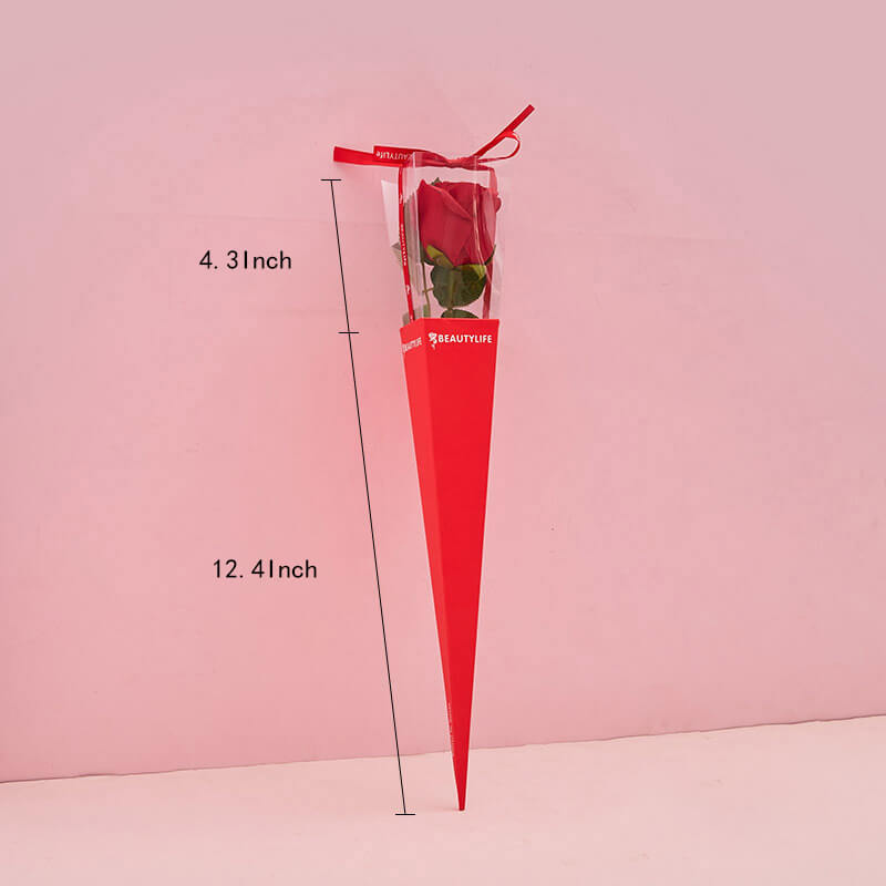 Single Rose Carrying Purse, 12.4 × 4.3 Inch, 10 Pcs