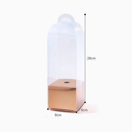 Transparent Panoramic Single Rose DIY Flower Box