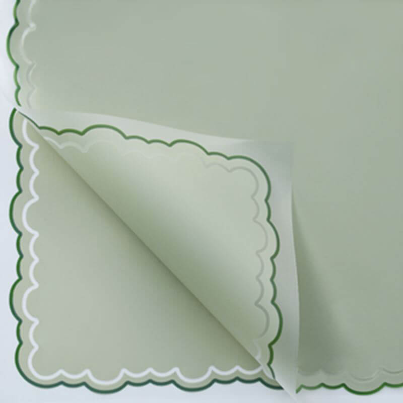 Small Handkerchief Waterproof Flower Paper, 22.5 × 22.5 Inch, 20 Sheets