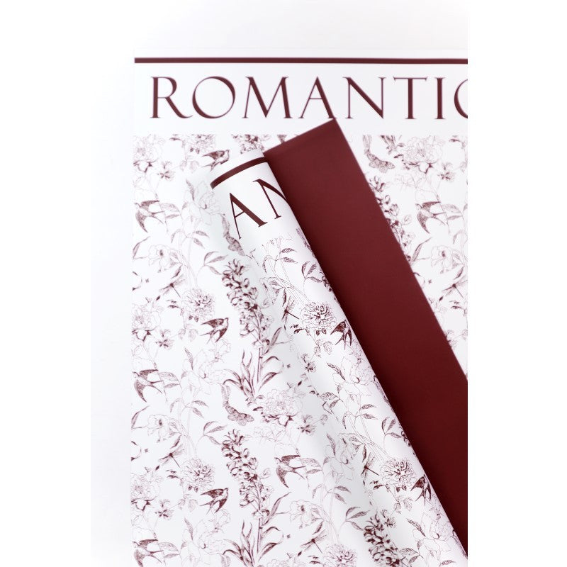 Art Flowers Wrapping Paper, 22.7 ×  22.7 Inch, 20 Sheets
