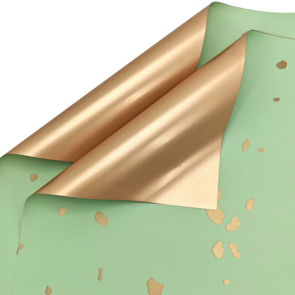 Sprinkle Gold Wrapping Paper, 22.5 × 22.5 Inch, 20 Sheets