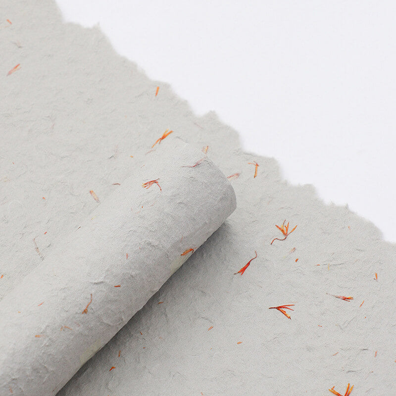 Hand-torn Petal Flower Wrapping Paper, 19.6 × 27.6 Inch, 4 Sheets