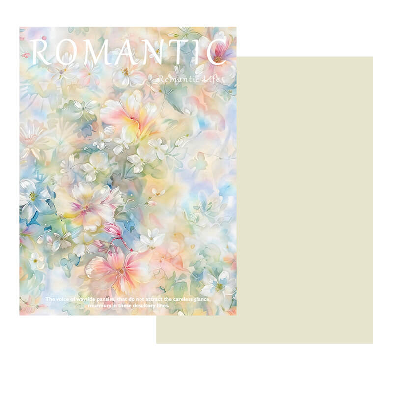 Oil Painting Wrapping Paper, 15 × 19.7 Inch, 10 Sheets