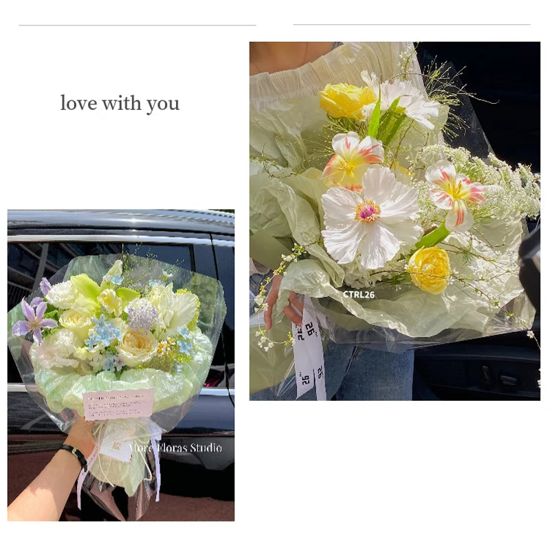 korean bouquet wrapping paper