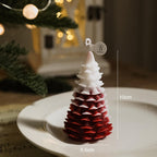 Vela perfumada con forma de árbol de Navidad