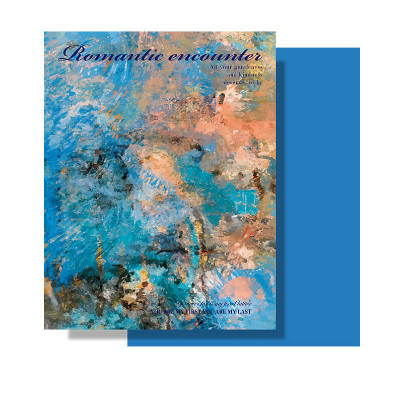 Oil Painting Wrapping Paper, 15 × 19.7 Inch, 10 Sheets