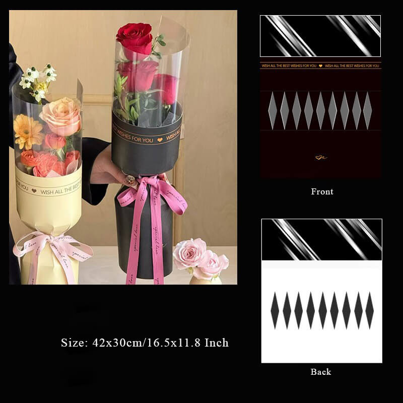 paper flower wrapping