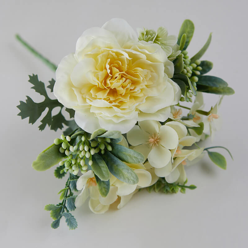 bouquet of faux flowers