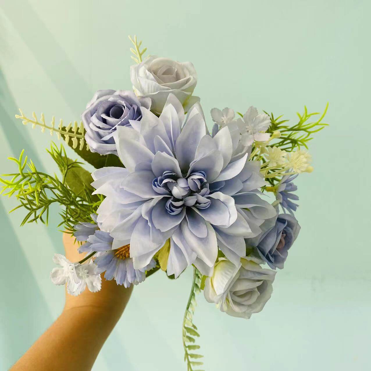 how to make a bridal bouquet with silk flowers