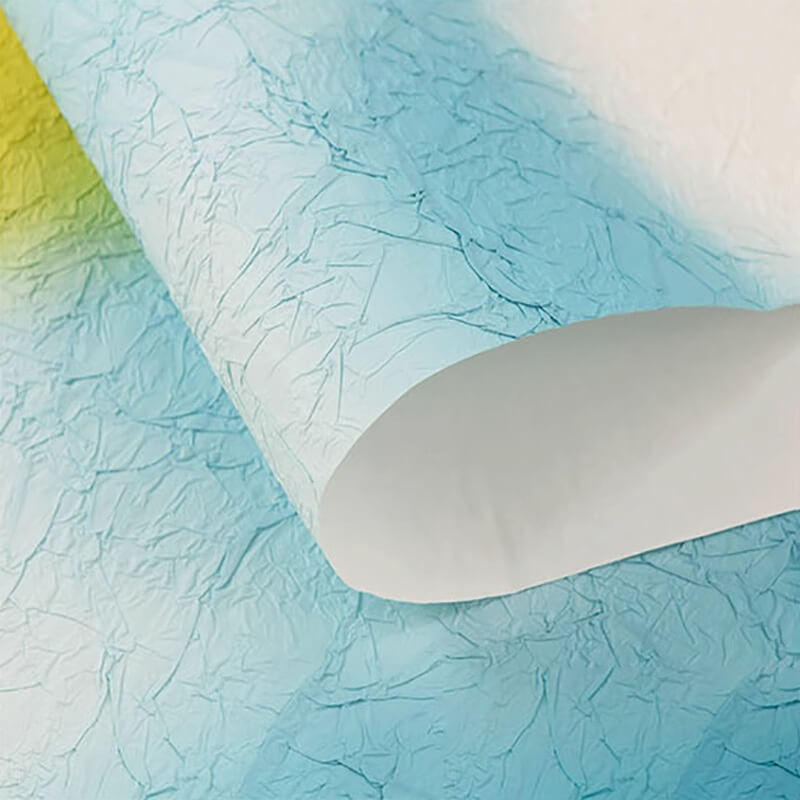 Gradient Wrinkled Texture Paper, 16.1 × 22.8 Inch, 5 Sheets