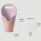 Lot de 10 sachets en papier pour compositions florales en forme de cœur